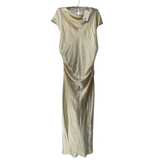 Reformation Dresses & Skirts - Reformation Dress Casette Silk Maxi Dress 12 Champagne NWT